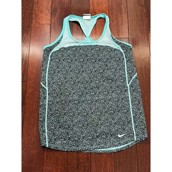 Nike Dri Fit tank top size small light blue with gray pattern - Picture 1 of 4